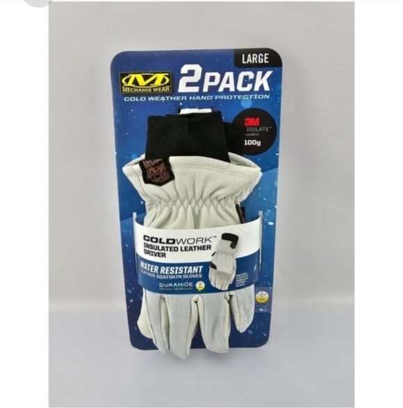 Mechanix Wear Cold Weather Insulated Leather Gloves 2pk. Large - Picture 2 of 4